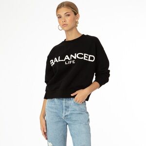Balanced Life Black Sweatshirt